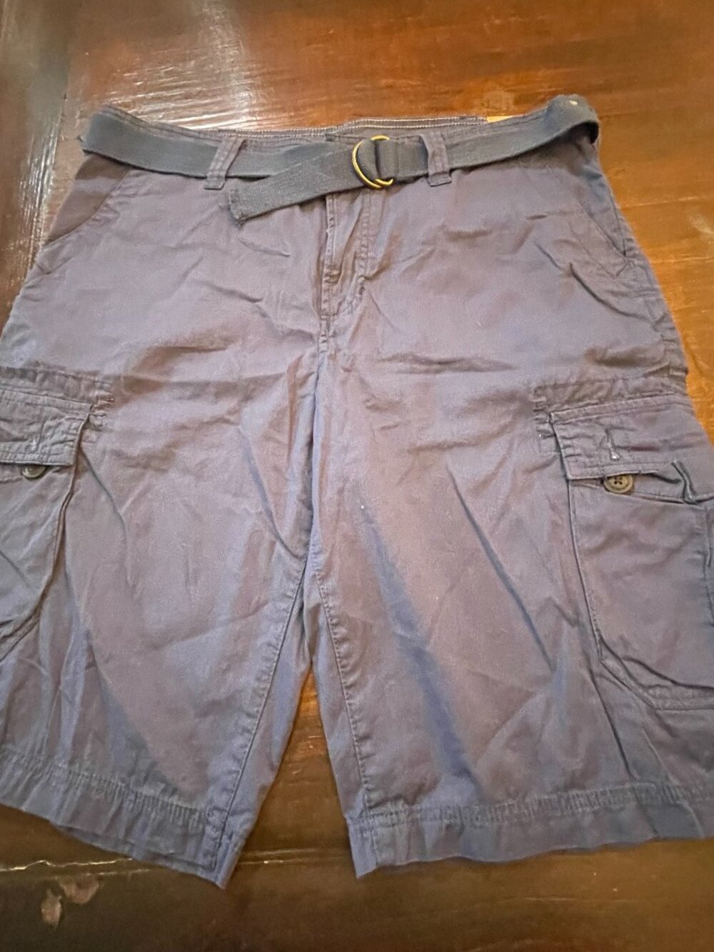 Urban Pipeline Cargo Longer Length Men's Shorts Blue Hits Below Knee Sz 38 NEW